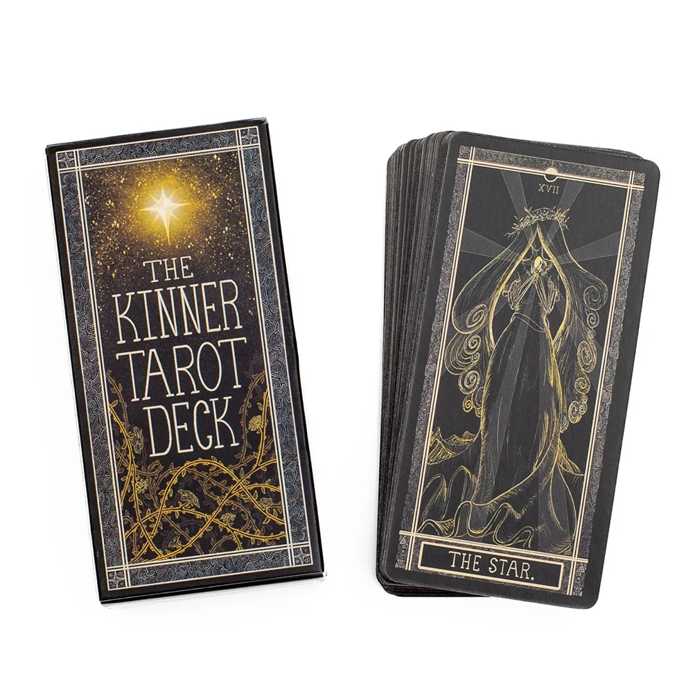 The Kinner Tarot Deck 11.3*5.5CM English Version  Board Game with 78 Cards for Beginners and Enthusiasts