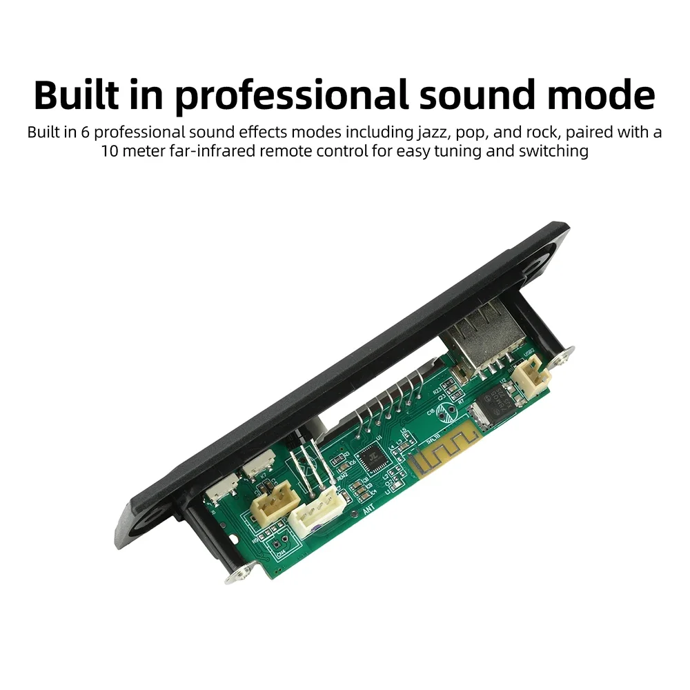 Bluetooth MP3-Audio-Decoder-Board 12V DC mit LED-Display, Fernbedienung, verlustfreier Multi-Format-Unterstützung für Auto-Audio – Detail 14