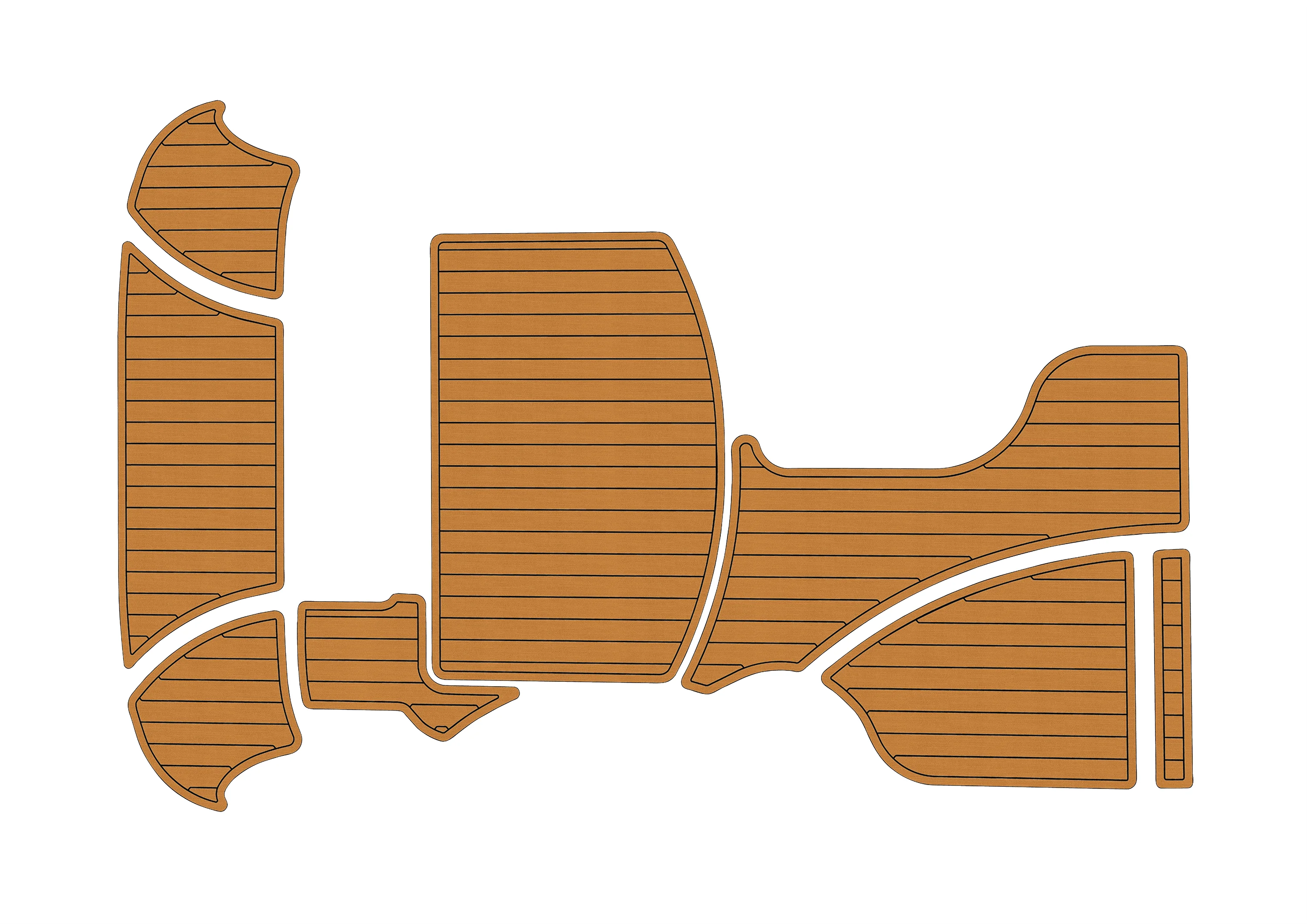 

2005-2009 Bayliner 265 1/4" 6mm EVA foam Non-Slip PVC Teak Decking marine Mat seadek gatorstep carpet Marine Floor