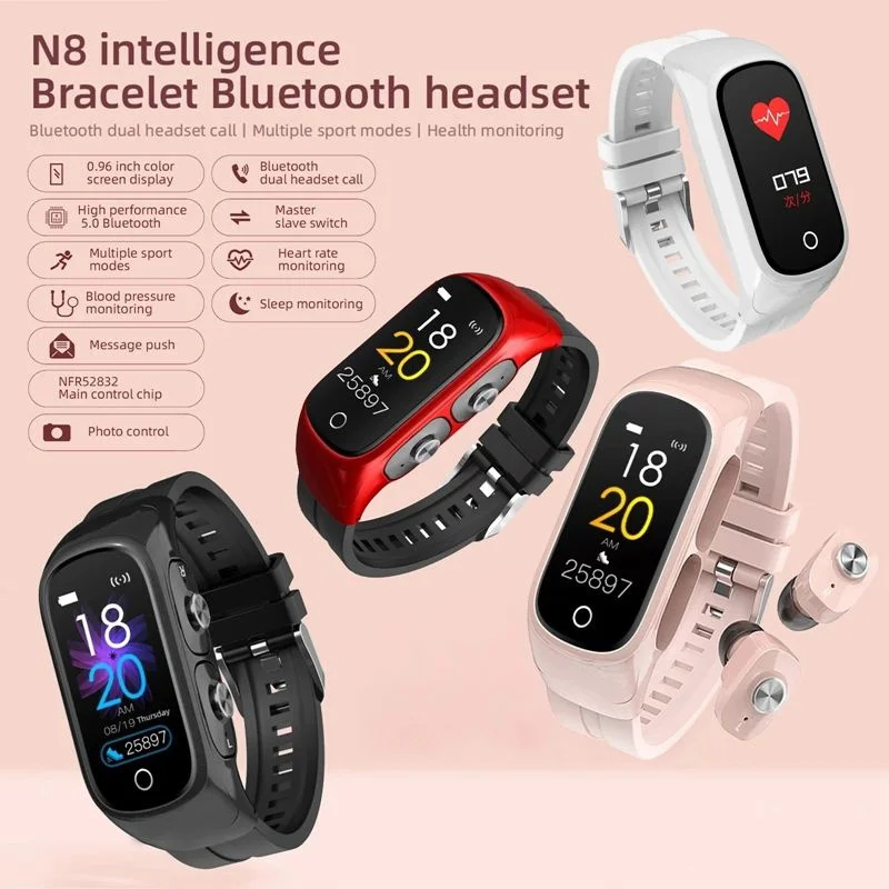 2023 Smatwatch com fone de ouvido sem fio TWS Earbuds para homens mulheres fone de ouvido relógio inteligente para Apple Xiaomi Huawei Headset Watch