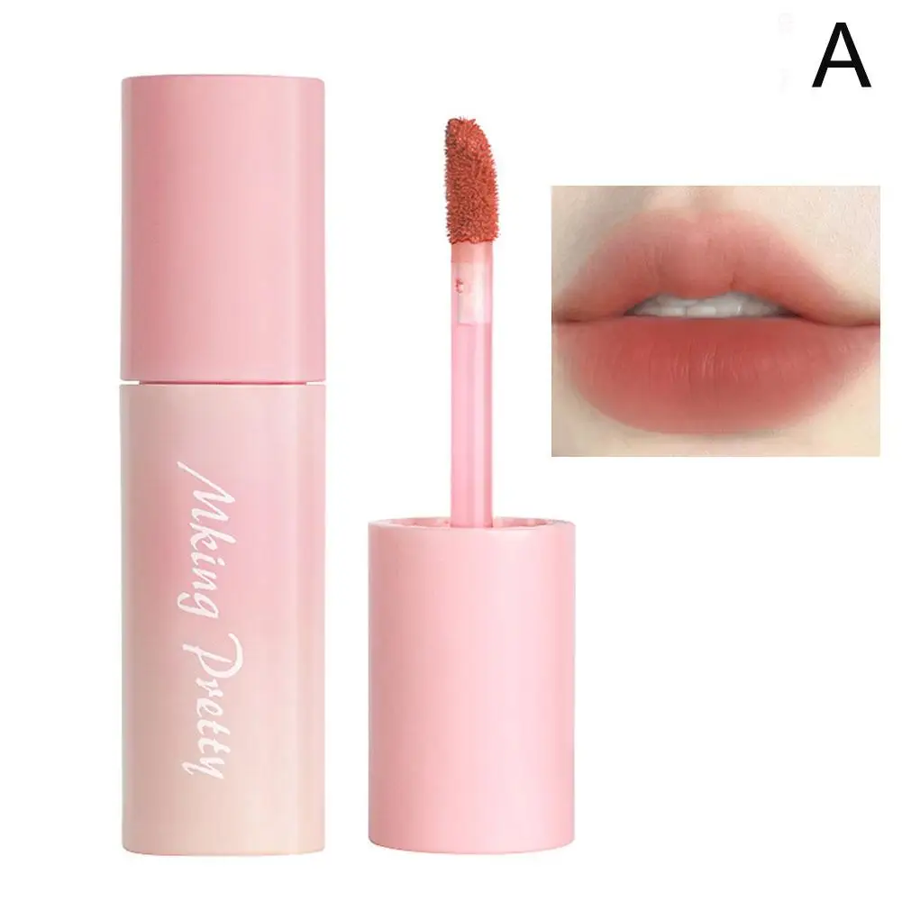 Lápiz labial líquido mate, resistente al agua, terciopelo de larga duración, ligero, brillo de labios, antiadherente, maquillaje, cosméticos, copa de labios, nutre