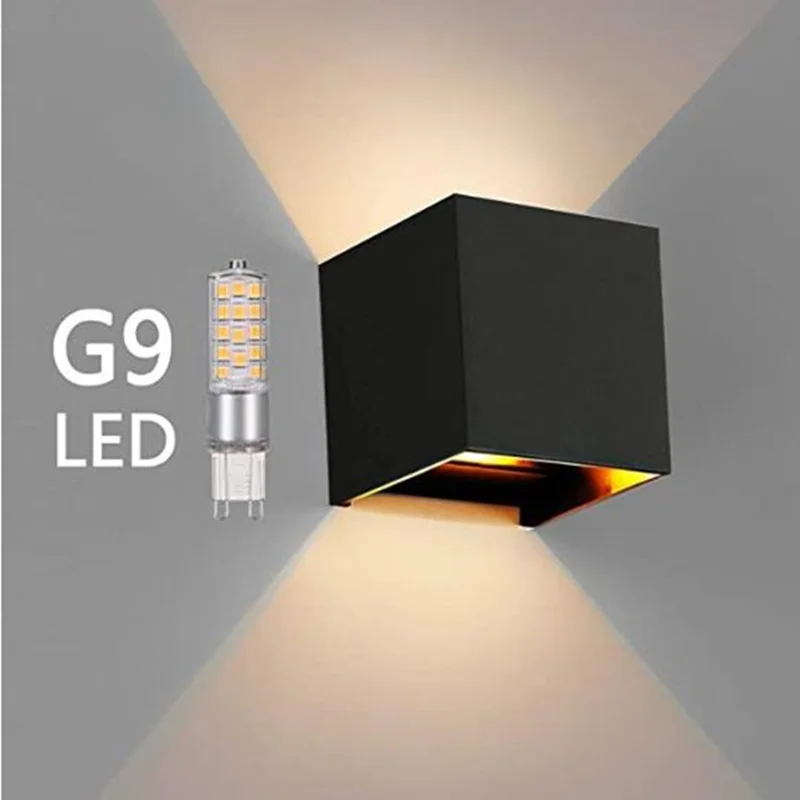 G9 Bulb Garden Wall Lamp IP65 Waterproof Light Fixture Indoor/Outdoor Lighting Decoration Aluminum 110V/220V  lampara pared