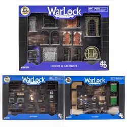 Hasbro-Jeu de société Wizkids Miniature Warlock Tiles, Portes, Arcades, Cuisine, Tarven Toy, Hobby Collectibles, Cadeaux pour enfants, Accessoires