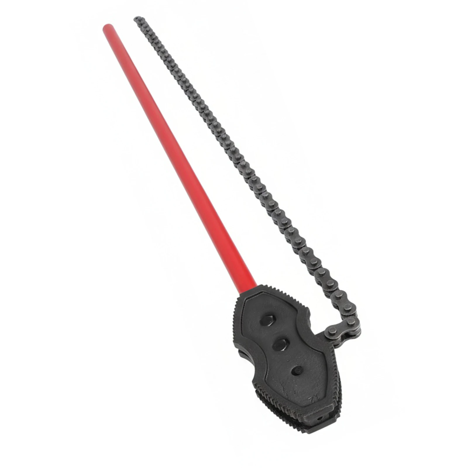 

64Inch Chain Tongs Heavy Duty Chain Wrench Adjustable Fit 2-12In Pipes Diameters with 56.7 Inch Chains Length for Semi Truck