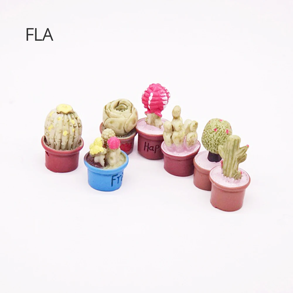 

3PCS Resin Cute Cartoon Fridge Magnetic Sticker Kawaii Cactus Succulent Plants Potted Plants Refrigerator Magnet DIY Photo Wall