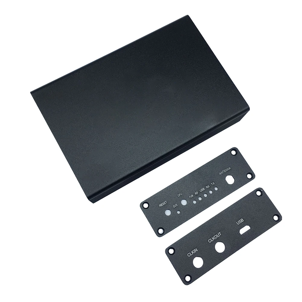 Aluminum Alloy Enclosure Case Matte Black For HackRF 1MHz-6GHz Software Defined Radio Platform Shielding Housing