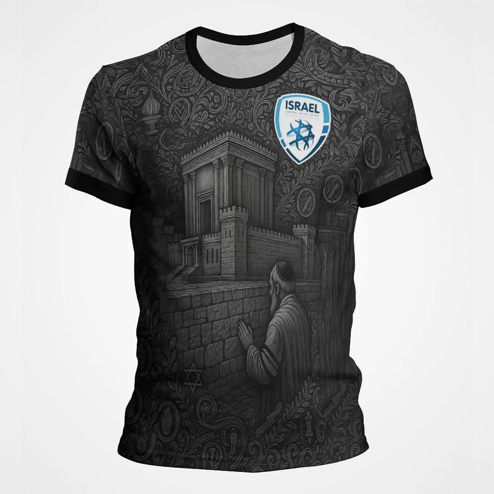 Fashion Israel Flag Football Jersey For Men New Short Sleeve 3D Printed T Shirt Cool Streetwear Sports Kids Tees Tops Clothing