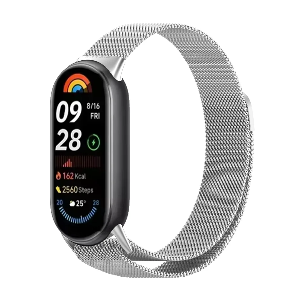 Ремешок «Миланская петля» для Xiaomi Smart Band 9, браслет для Mi Band 8/8, металлический браслет для Mi band 9, Аксессуары для браслета