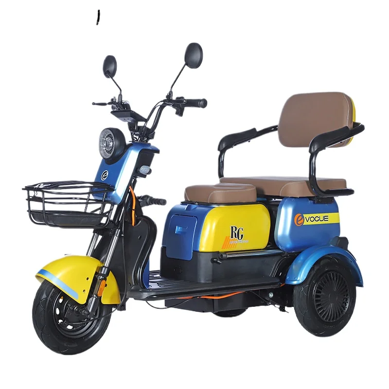 Electric Tricycle Household Small Lady Pick-up and Drop-off Children Battery Car Elderly Tricycle