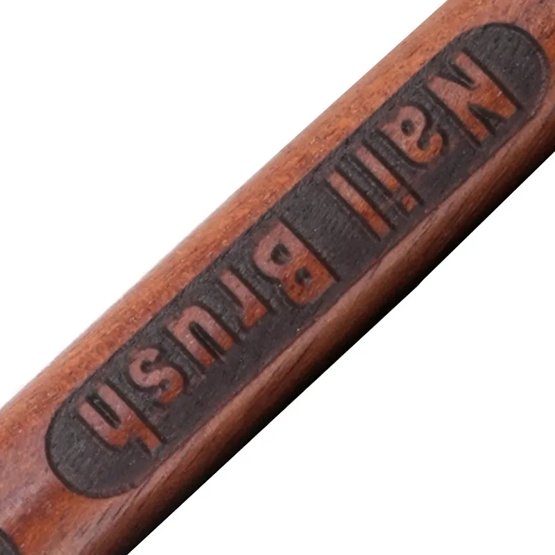 1/2 قطعة مقبض الخشب المستديرة مسمار أومبير فرشاة مسمار الفن اللوحة فرشاة قلم UV هلام البولندية التدرج اللون الاكريليك مسمار قلم رسم