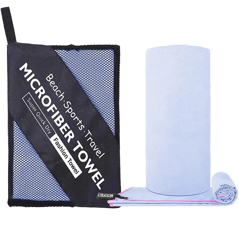 1-Stück Mikrofaser-Reisehandtuch, Schnelltrocknendes Handtuch Super Saugfähig Kompakt Leichtgewichtig für Strand, Fitness, Pool, Bad, Yoga – Detail 10