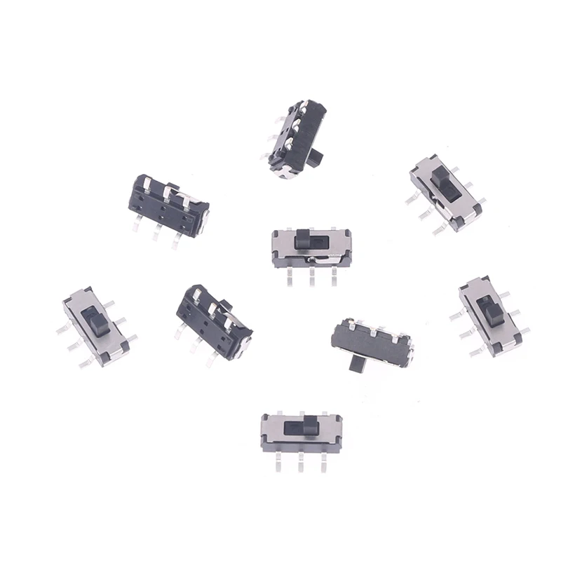20 stücke MST-22D18 Kippschalter MSS-22D18 Kippschalter 2P2T Griff Hohe 2MM SMD Rutsche Schalter DC 12V