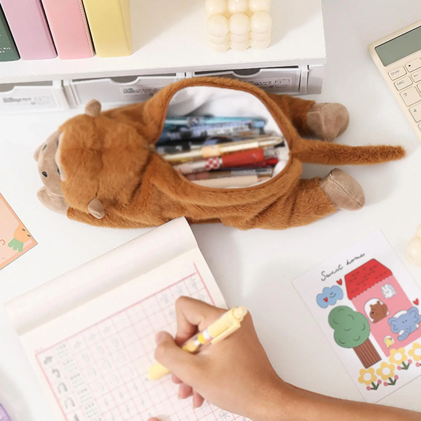 

Чехол для карандашей, милый органайзер для школьных и офисных принадлежностей, подарок для ребенка