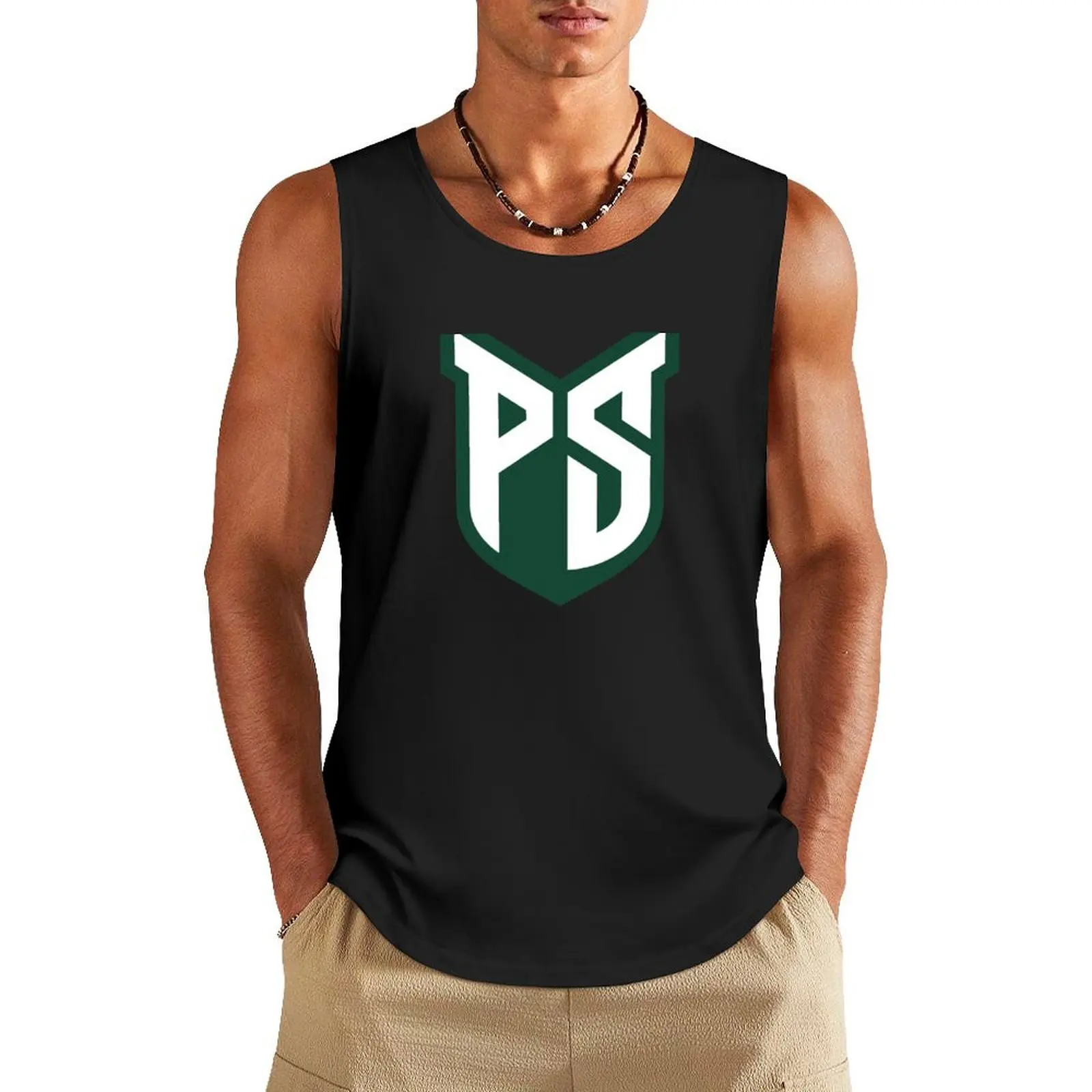 Portland State College Logo3 Tank Top gym t shirt men T-shirt male gym sports t-shirts for men