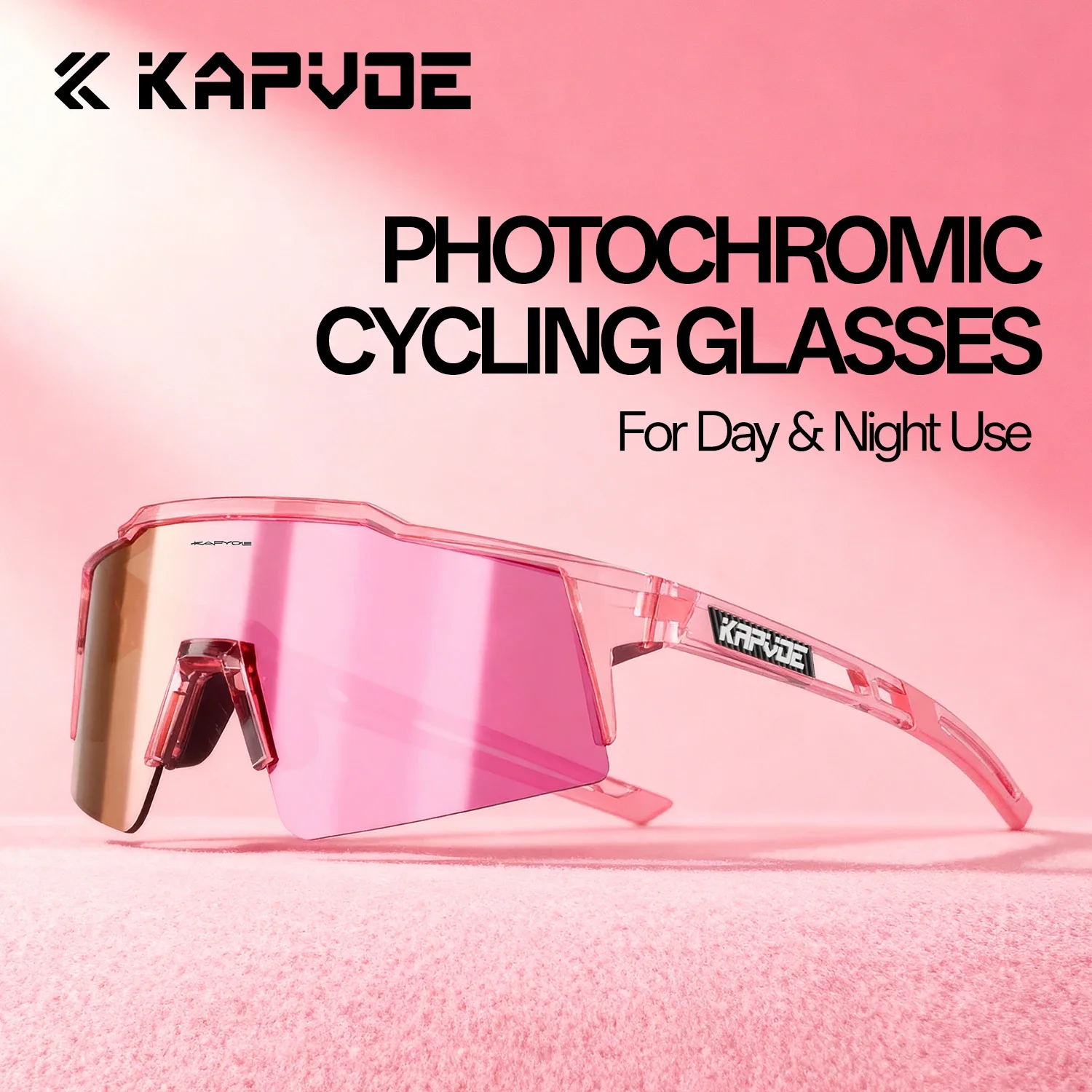 Kapvoe Photochrome Radfahren Sonnenbrille Frauen Gläser Mode Fahrrad Brille Outdoor Reiten Brille Sport MTB Fahrrad Brillen