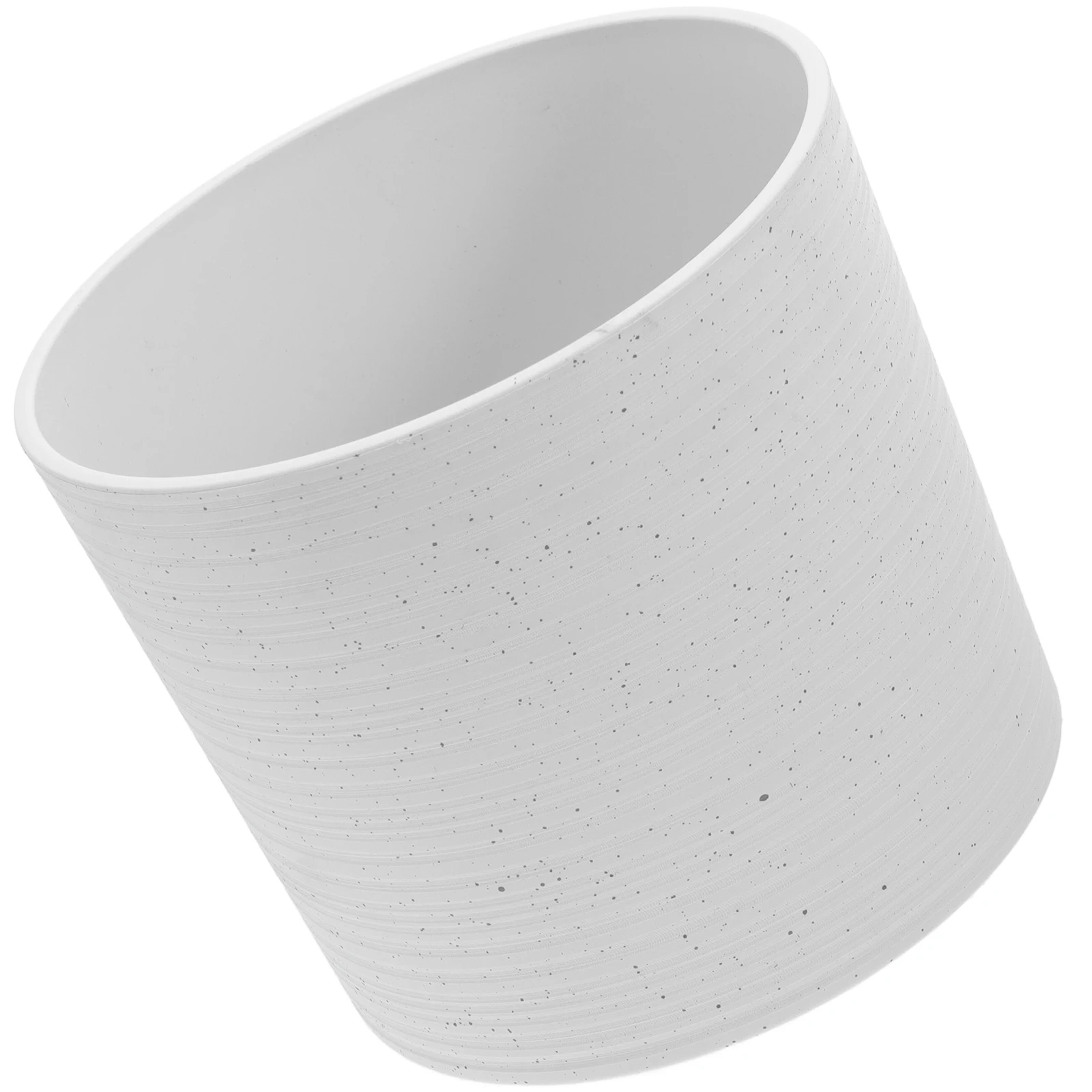 

1pc Resin Flower Pot Lightweight Durable Plastic Garden Pots Modern Decorative Planters Minimalist Drainage Holes