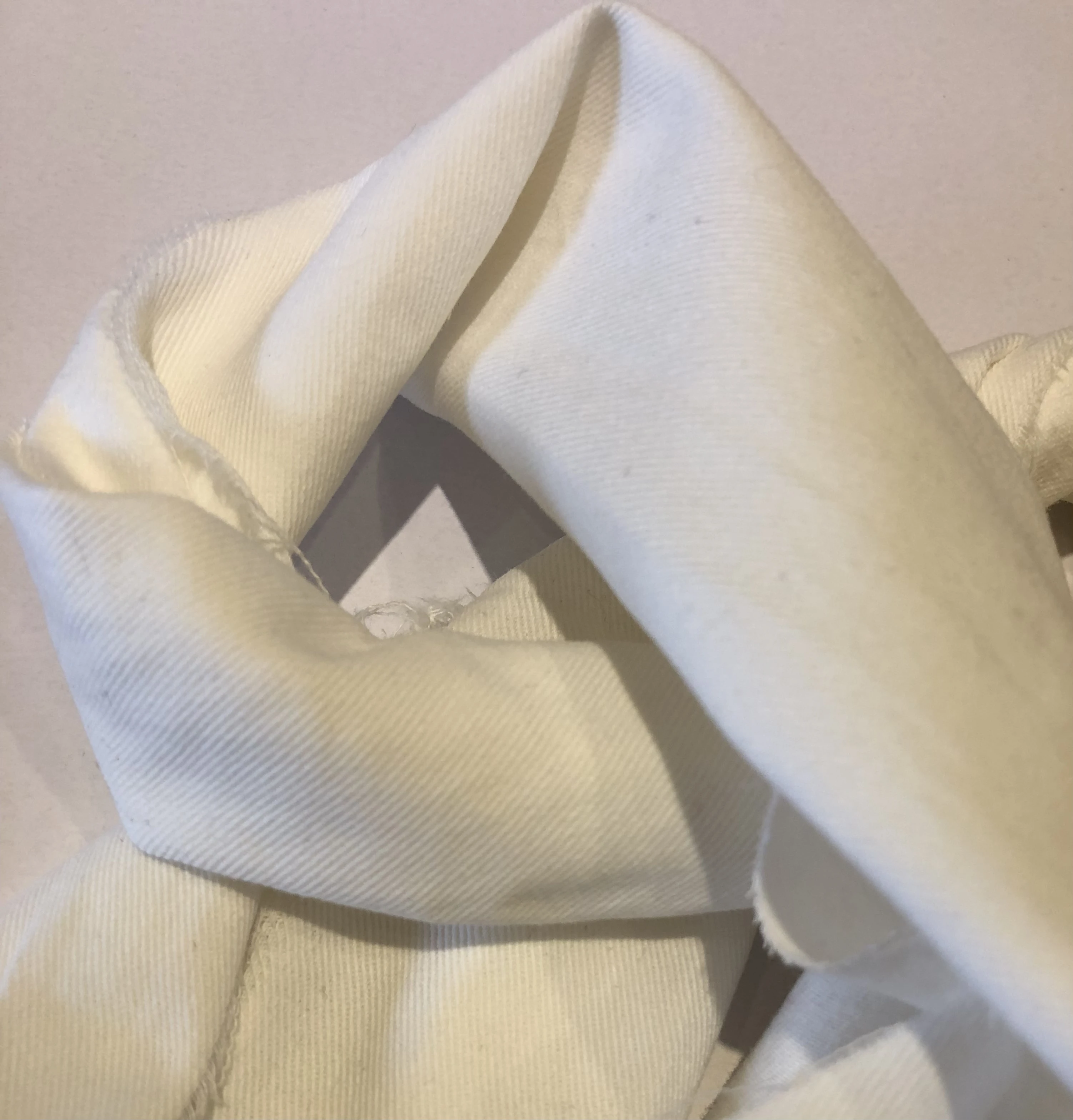 2024 Simple short Scarf for Women Minimalist simple neutral milky white cotton Scarf