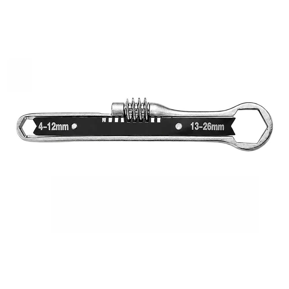 Silver Adjustable Hex Wrench Precision Engineered Wrench Adjustable Wrench Multifunctional Repair Tool Stable Tightening