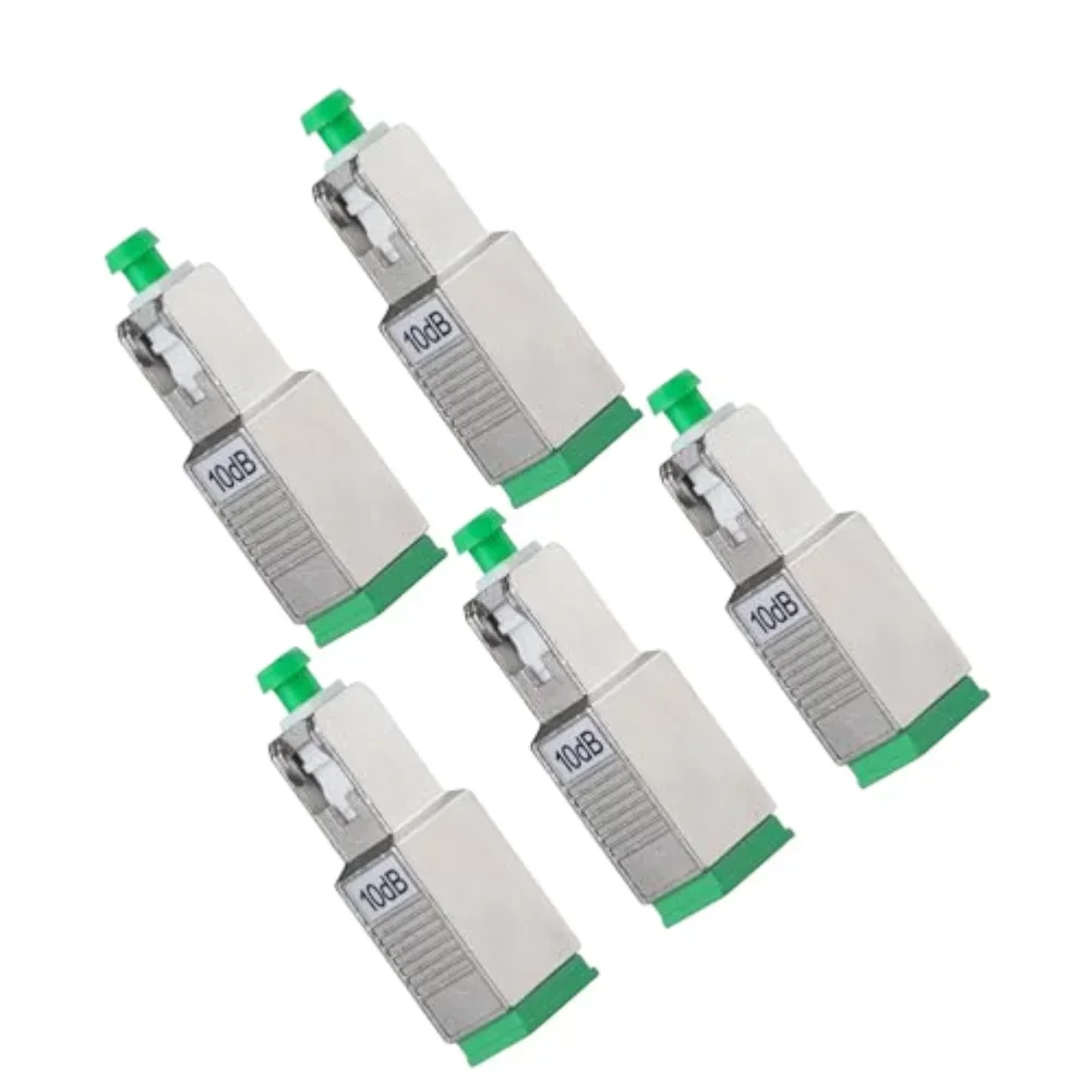 10 Pieces SC/APC Fiber Optic Attenuators 10dB for For broadcasting and Television Signal Attenuation Applications