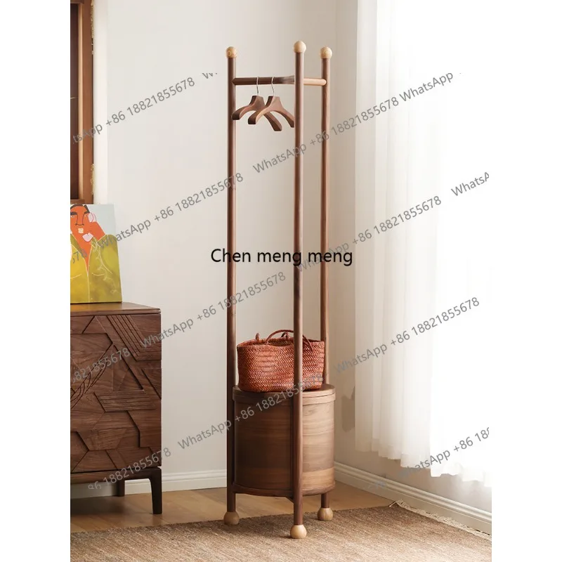 

Black walnut floor hanger light luxury, bedroom, solid wood hanger for home use