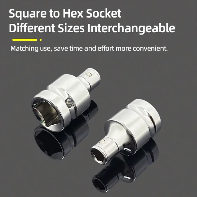Double Square Head Socket Adapter Converter Reducer Set 1/4 3/8 1/2 Impact Drive Ratchet Wrench Socket Adaptor Repair Hand Tools 4 Double Square Head Socket Adapter Converter Reducer Set 1/4 3/8 1/2 Impact Drive Ratchet Wrench Socket Adaptor Repair Hand Tools 4