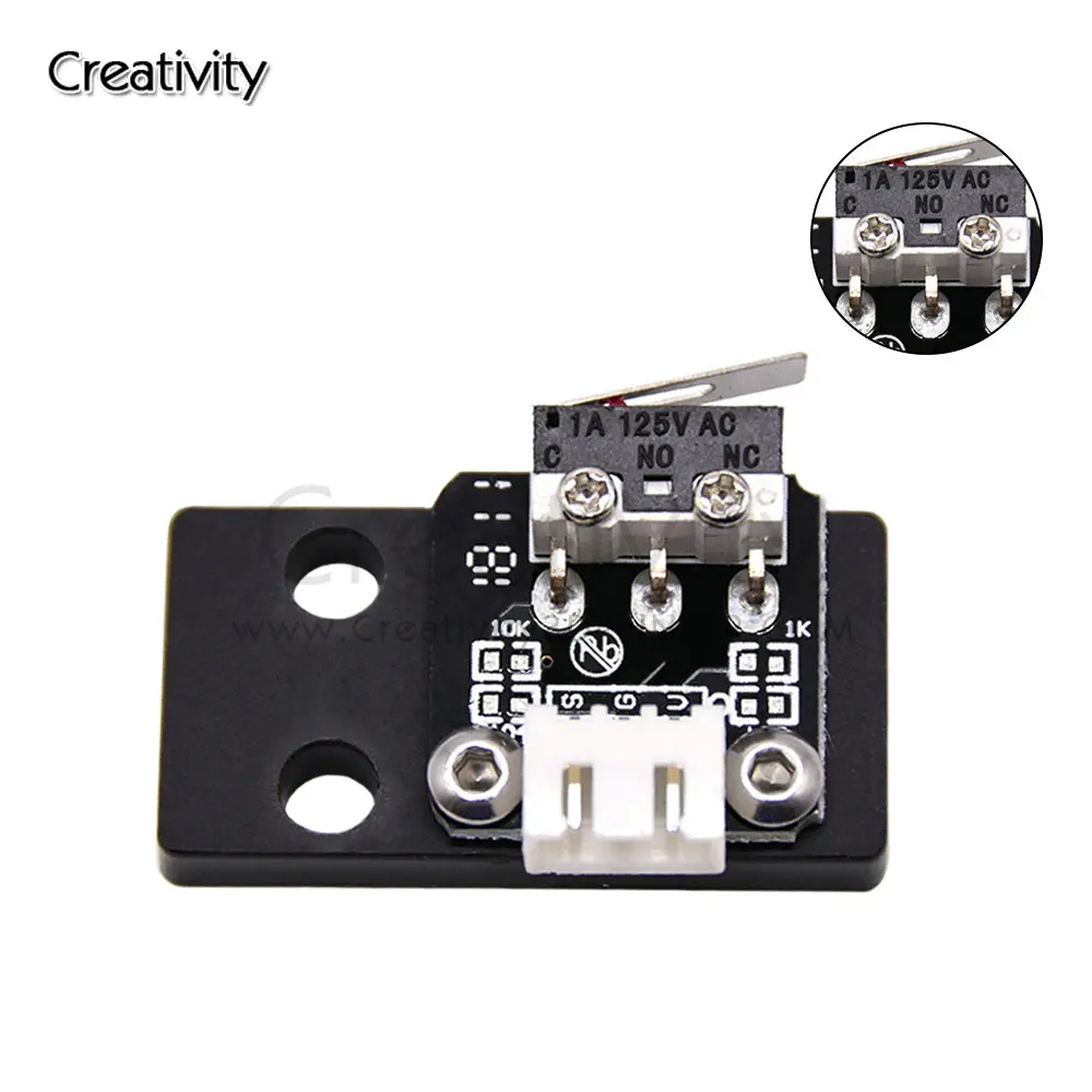3D Printer Accessories X/Y/Z Axis End Stop Limit Switch 3Pin N/O N/C Easy to Use Micro Switch For CR10 Series Accesorios Ender-3