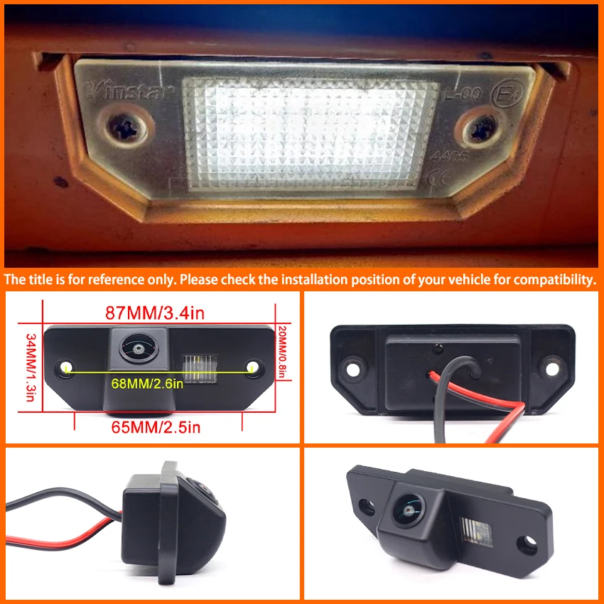 For Ford C-MAX 2002~2010 CCD HD 170° FishEye Rear View Camera Car Reverse Parking Monitor