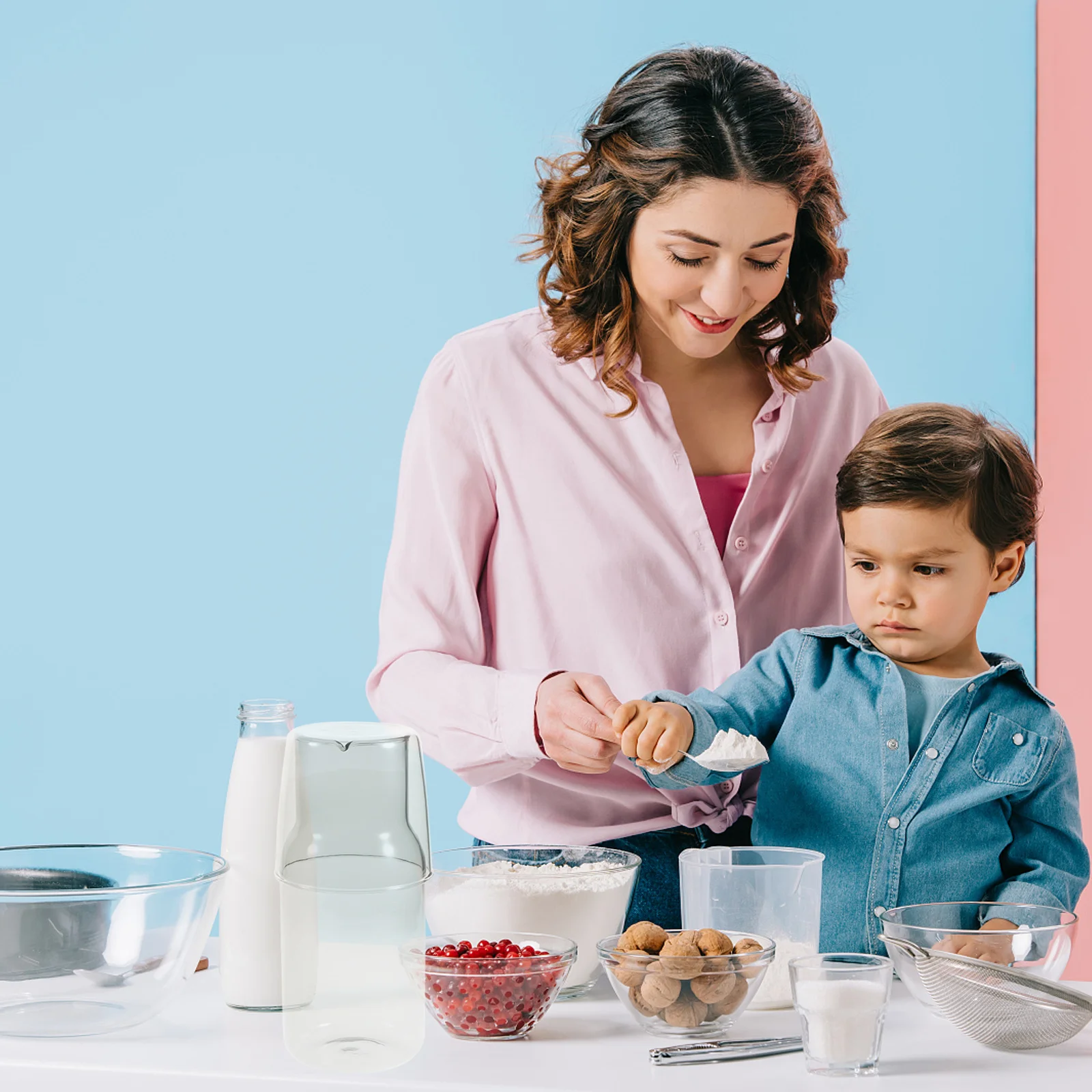 

1Set Glass Cup Set Full Body High Pressure Water Kettle Clear Glass Creative Cup Home Drinking Supply Home Drinkware