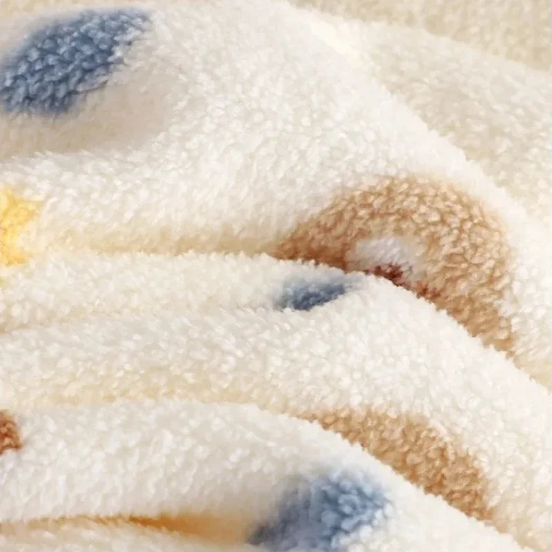 Herbst-Winter-Heimkleidung für Kinder, Jungen und Mädchen, stilvoller, warmer Schlafanzug aus Korallenfleece, koreanische Cartoon-Plüsch-Sets für Kinder – Detail 10