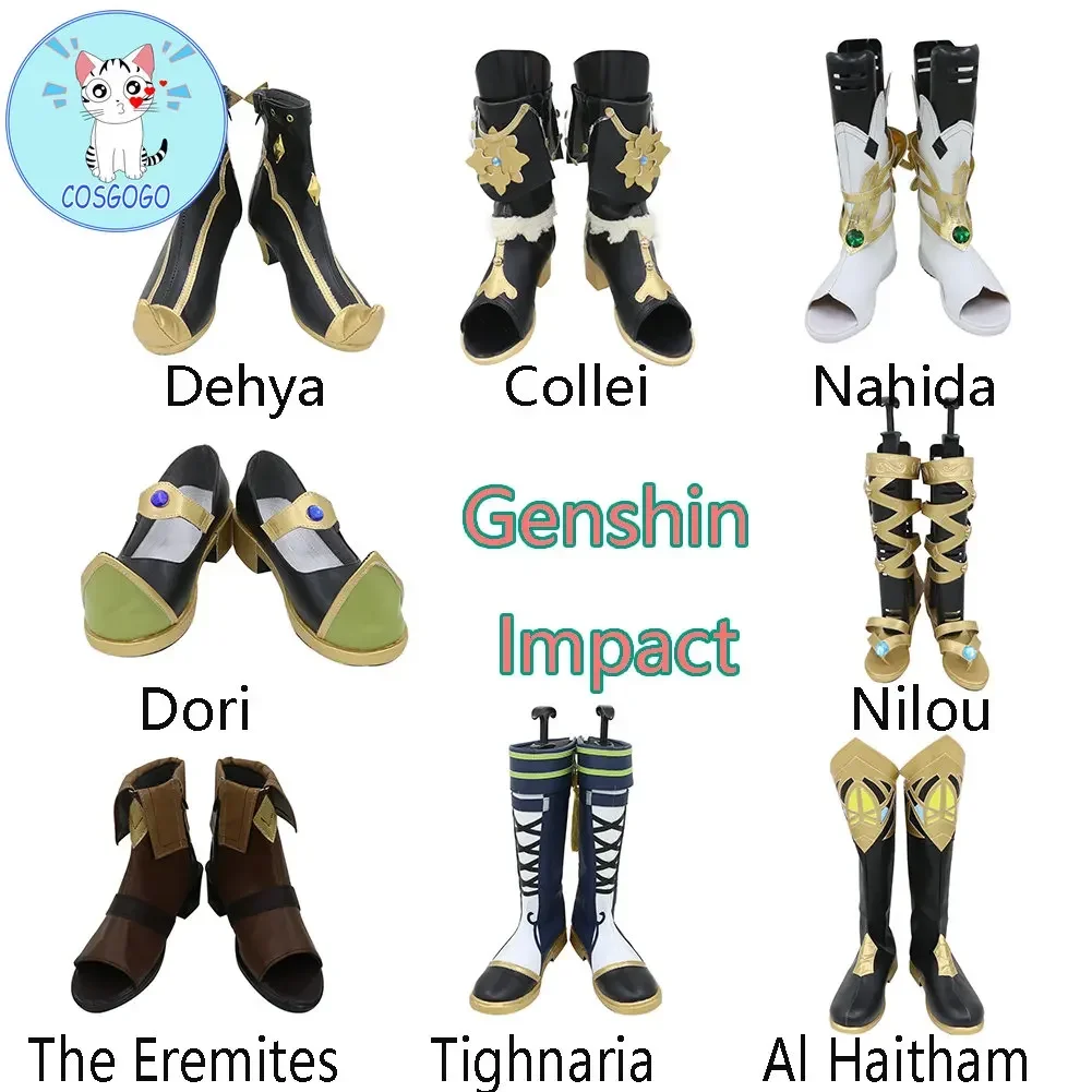 

Dehya / Al Haitham / Sumeru The Eremites /Collei /Nahida /Dori /Nilou/Tighnaria Cosplay Shoes Genshin Impact Boots Women Men