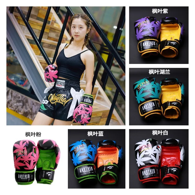 Profession 4-14oz Boxing Glove High Quality Muay Thai Kickboxing Training Gloves Pu Texture Mma Training Equipment Wholesale