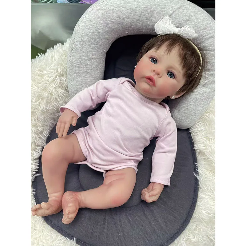 Nouveau-né Bébé Fille Reborn Butter Meadow, Soft Cuddly Body, Lifelike Soft Touch, 3D Skin with Visible Veins Art Butter, 49cm