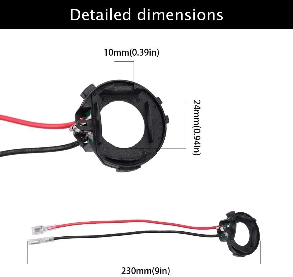 LED LIGHTING H7 LED Adapter Headlight Bulb Holder Retainer Clip fit for VW Golf MK6 MK7 Jetta view 3