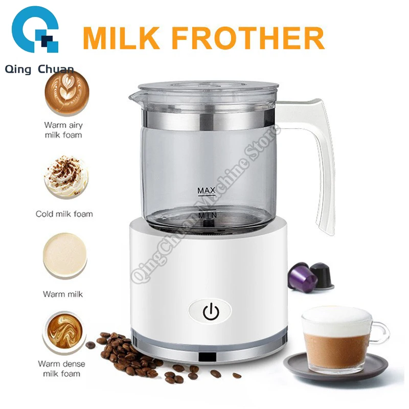 

Milk Bubble Machine Electric Glass Hand Held Full Automatic Household Heating Milk Coffee Glass Milk Bubble Machine