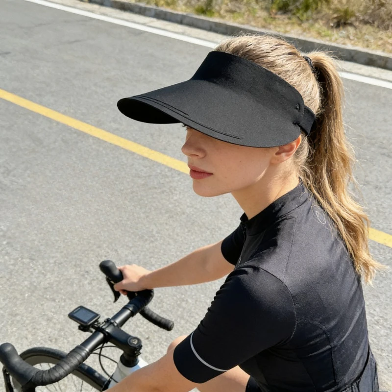 2026 Summer New Seamless Sun Hat with UV Protection for Women, Featuring A Large Brim and An Empty Top for Shade