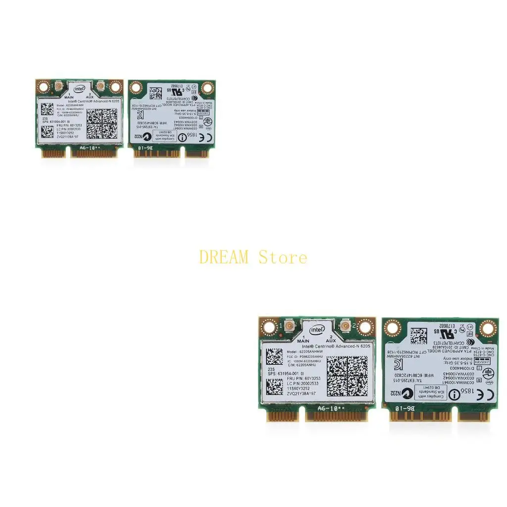 

Mini PCI-E Wlan Card Dual Band 300M 2.4+5G Wireless Wifi PCI-E Card For Intel 6205 best sale