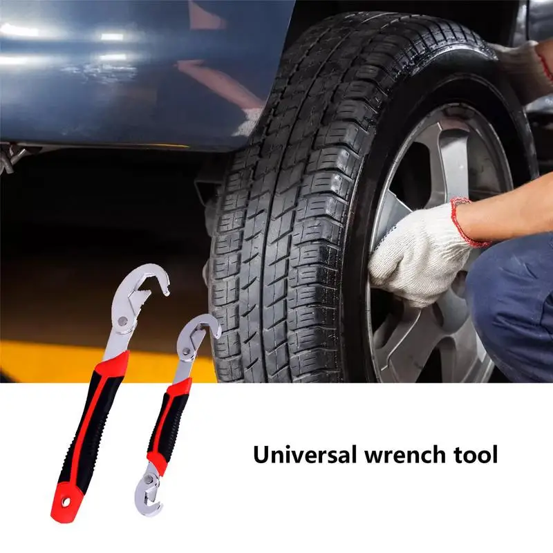 Universal Wrench Steel Multi Function Water Pipe And Nut Wrench Tool Set Spanner Quick Power Grip Pipe Wrench For Opening Filter