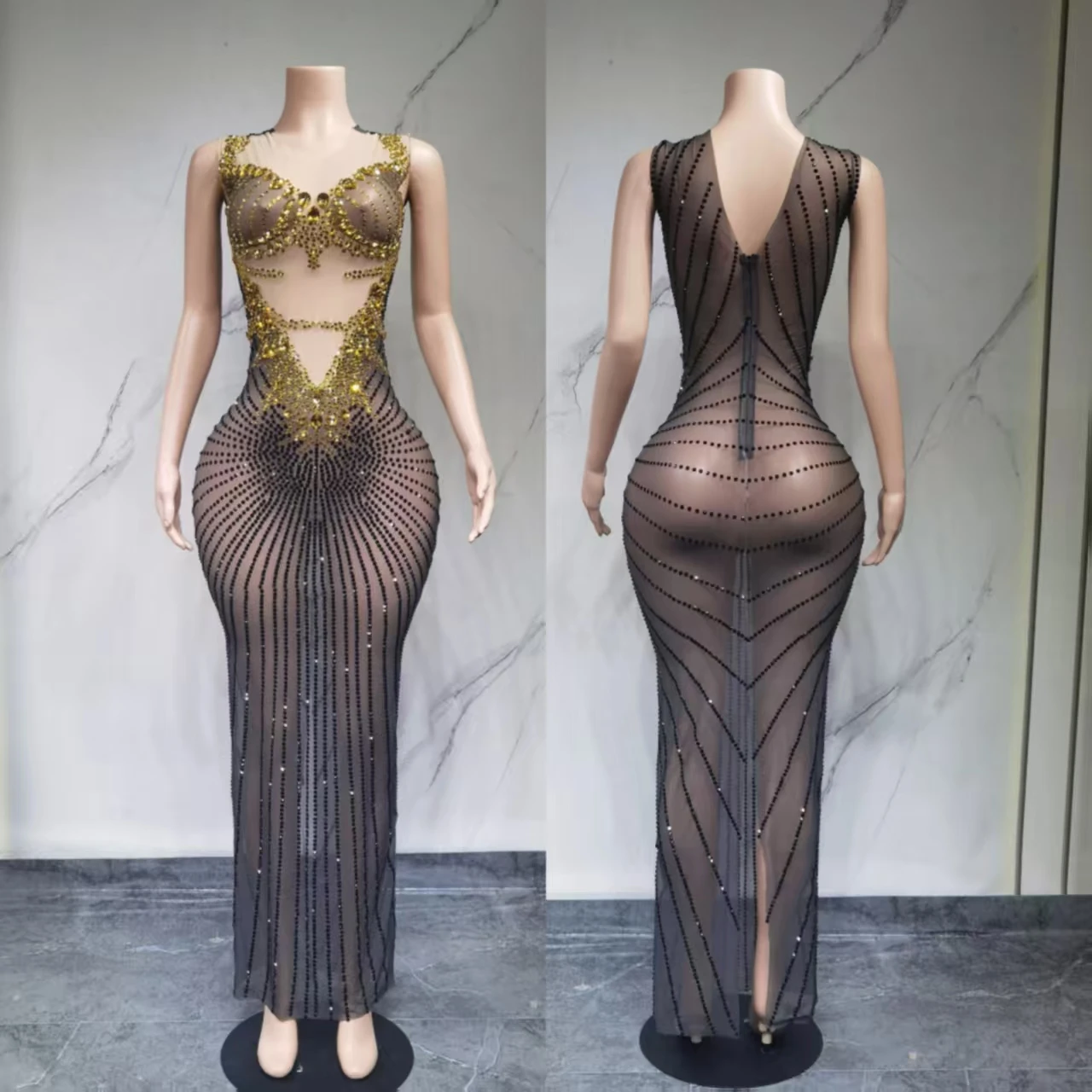 robe-de-diner-de-luxe-haut-de-gamme-robe-sexy-en-maille-strass-piste-de-modele-de-chanteur-robe-de-grande-performance-robe