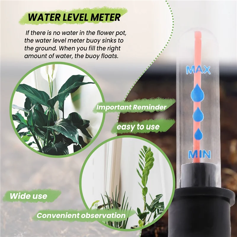 AED6-Pack Of 10 Soil Moisture Meter, 20 Cm Plant Water Level Indicator, Water Level Indicator, Soil Moisture Meter, Sensor