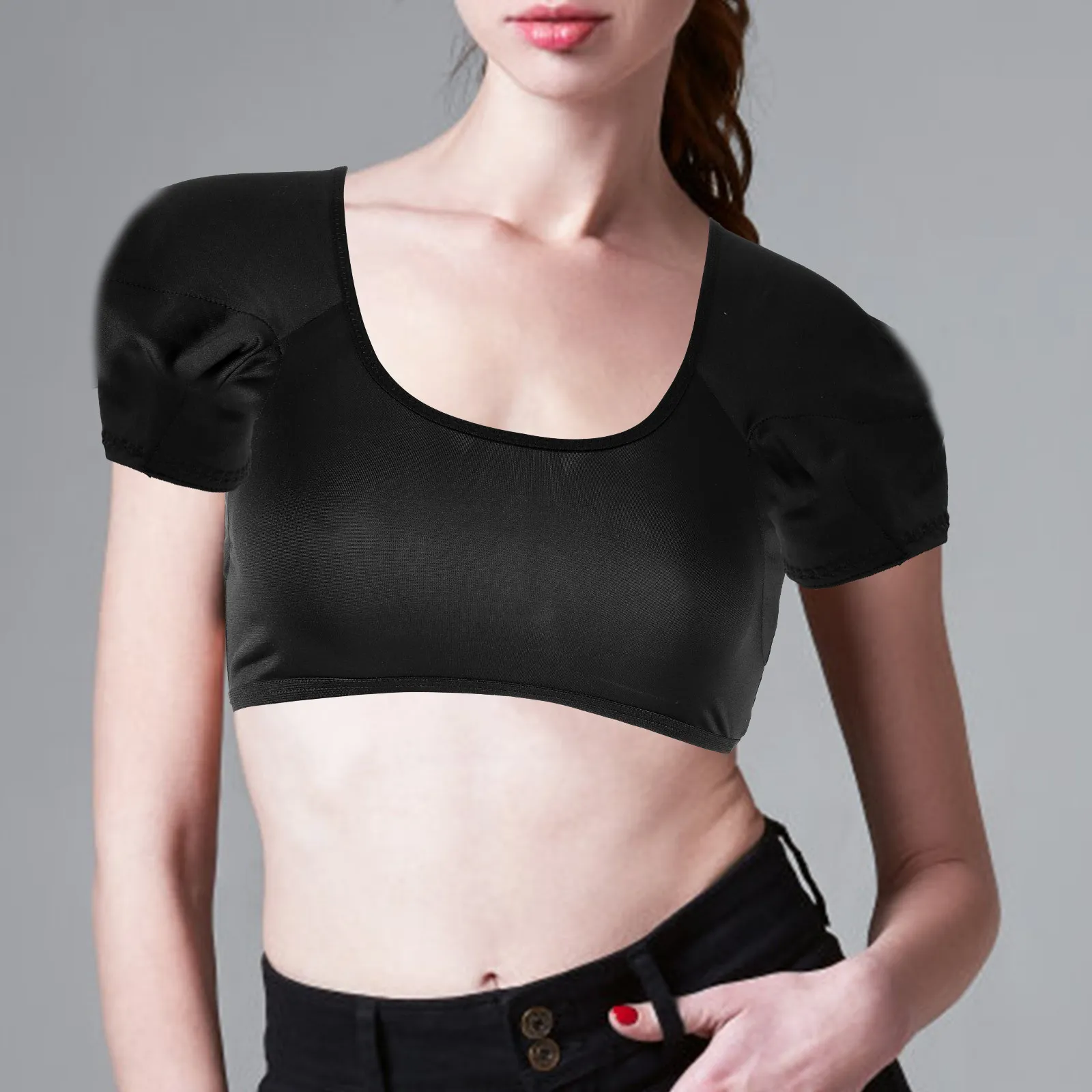 

2pcs Milk Silk Sweat Vest Washable Breathable Women Underarm Protector For Summer Workout Running Outdoor Thin Lightweight