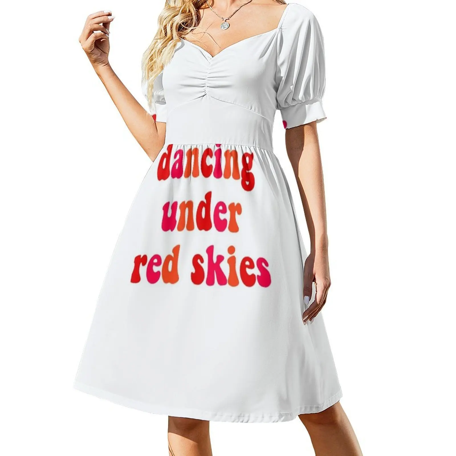 فستان بوهيمي عتيق تحت السماء الحمراء للرقص بأكمام منتفخة أو خيارات بدون أكمام للنساء فستان Dermot Kennedy Stuff الرائج