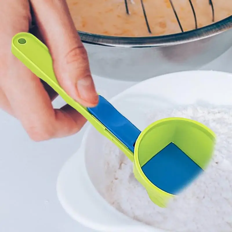 1PC Coffee Scoop Funnel For Flling Reusable K-cup Coffee Pot Coffee Spoon Sliding Design Measuring Spoon Kitchen Accessories