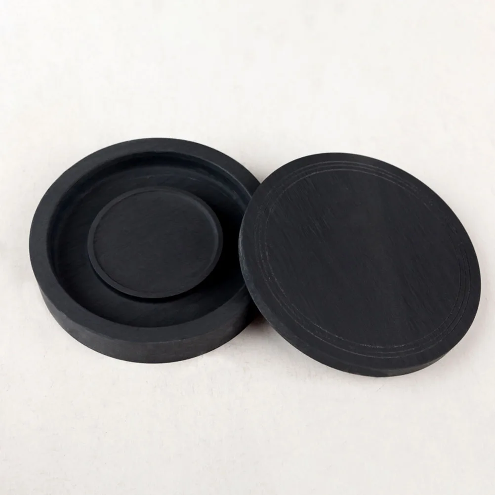 

Practical Drawing Inkstone with Cover Durable and Easy to Clean Traditional Writing Accessory for Calligraphy and Painting