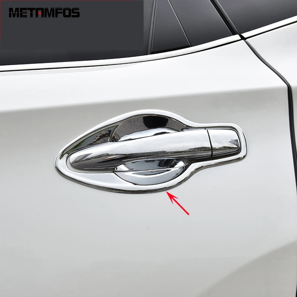 For Nissan Murano 2015-2022 2023 2024 Chrome Side Door Handle Bowl Cover Trim Protection Cap Exterior Accessories Car Styling