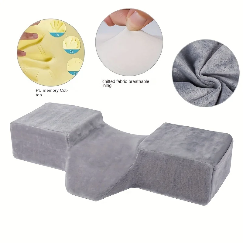 1pc Memory Foam Eyelash Pillow, Soft Neck Support Salon Home Cushion for Lash Extension, Comfortable Ergonomic Grafting Eyelash