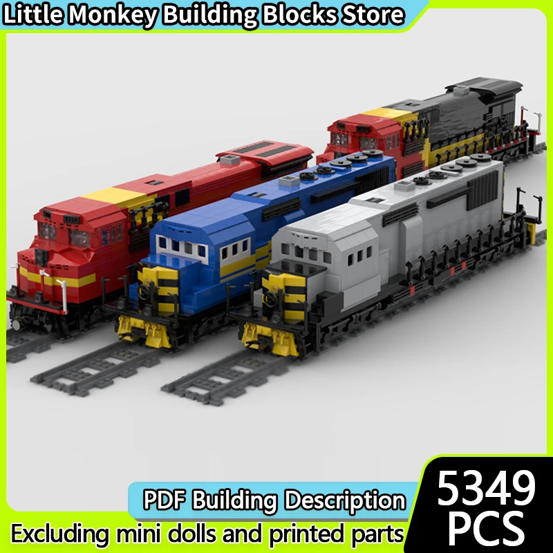City Car Model MOC Building Bricks Railway Locomotives Pack Modular Technology Children Holiday Gifts Assemble Toys Suit
