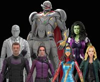 Marvel Legends Moon Knight Mr.Knight She-Hulk MS Marvel  Ultron BAF Wave 6\