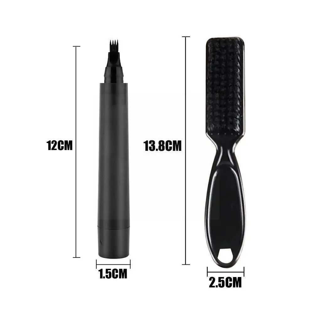 Men Beard Filling Pen Kit Barber Pencil With Brush Engraving Styling Repair Salon Facial Shape Tool Mustache Hair Tools Eye Y7M7