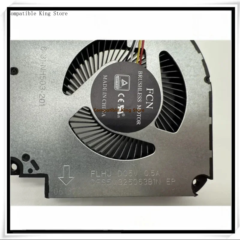 d+New Original Laptop Cooling CPU Fan for  6-31-NH503-201 FLHJ fan DC5V 0.5A