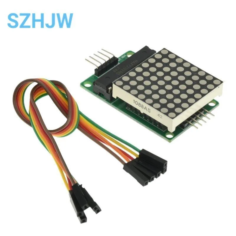 1 / 2 / 4 / 8-bit MAX7219 60×60 Dot Matrix Module Microcontroller LED Display Module For DIY KIT With Cable